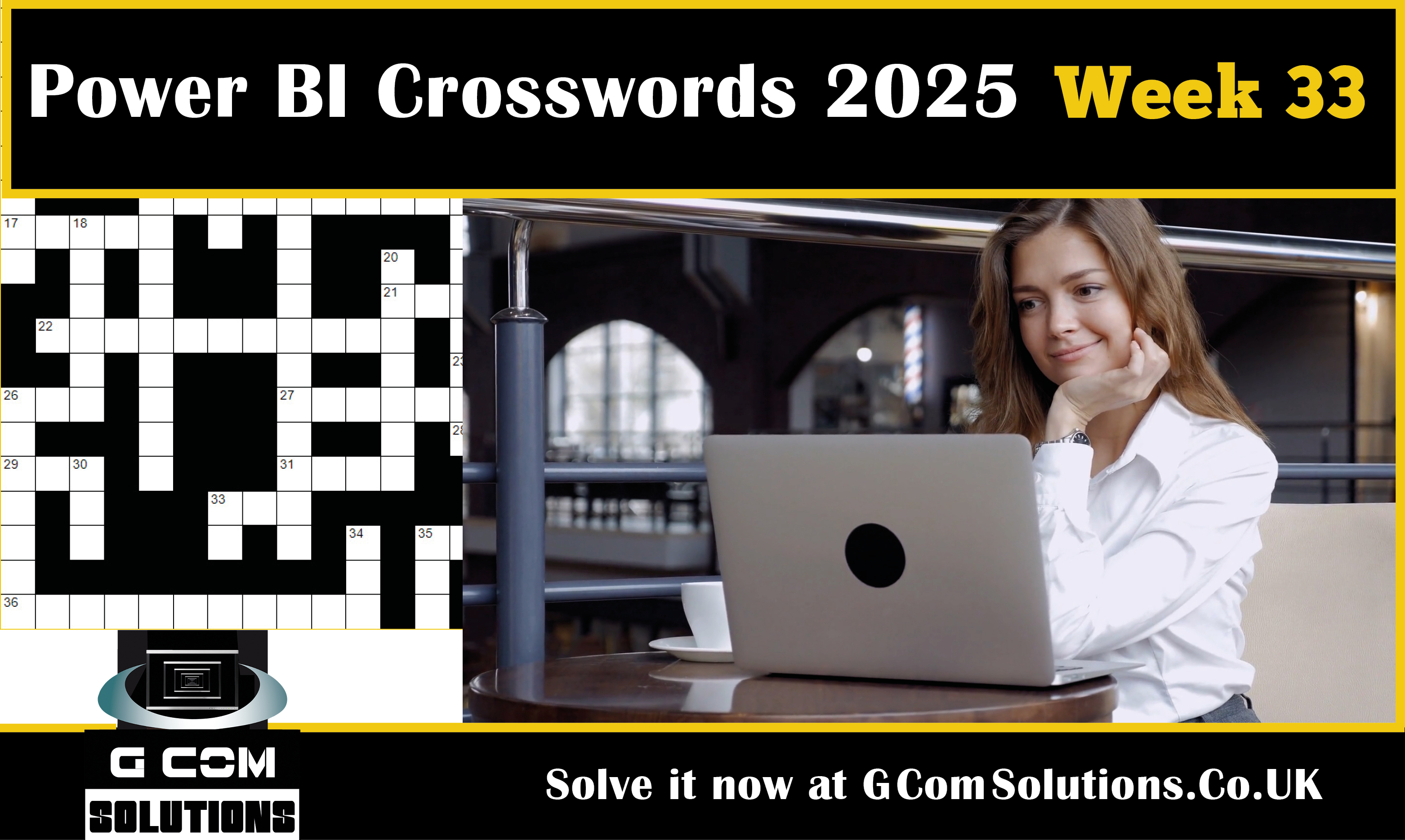 Power BI Crosswords 2025 - Week 33