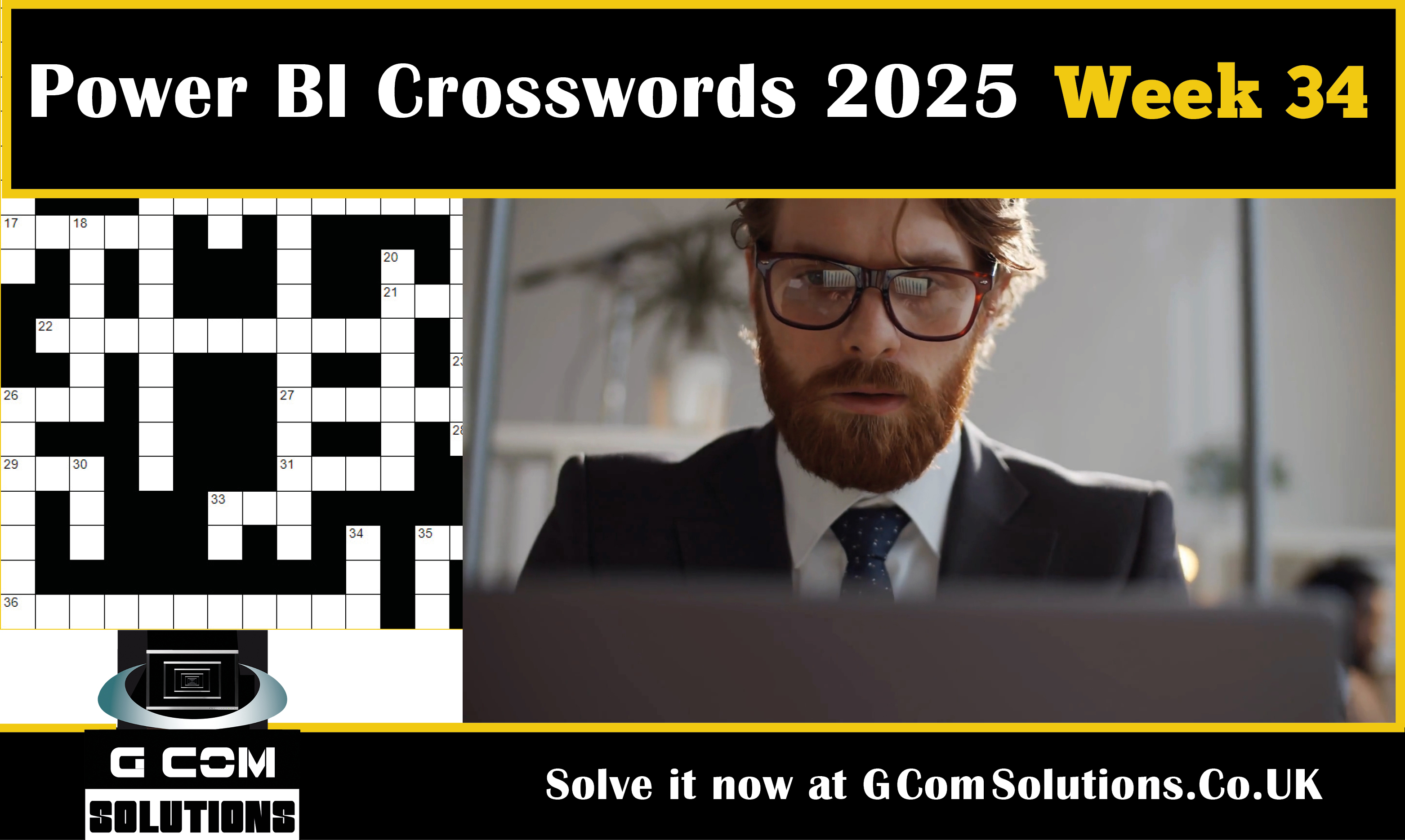 Power BI Crosswords 2025 - Week 34