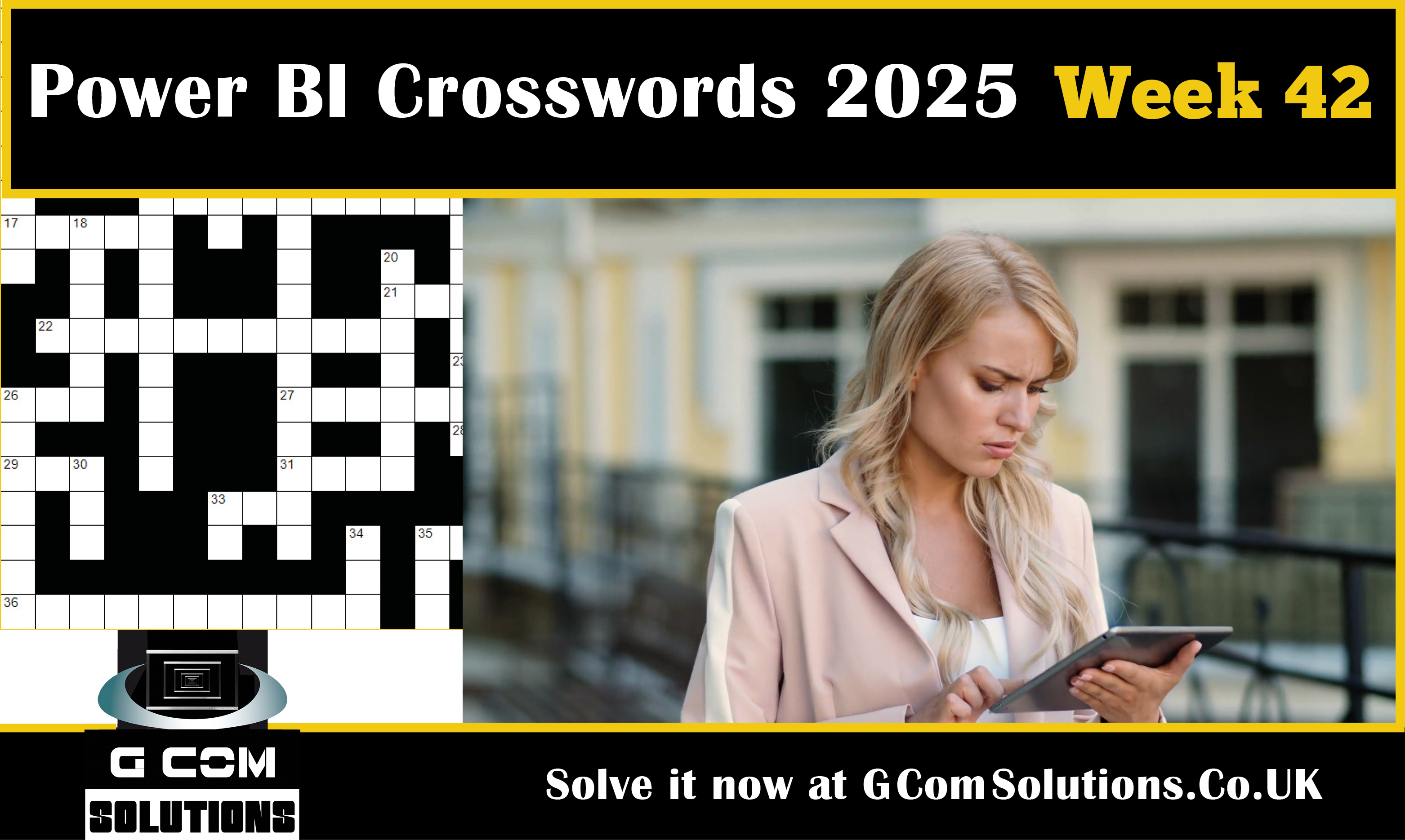 Power BI Crosswords 2025 - Week 42
