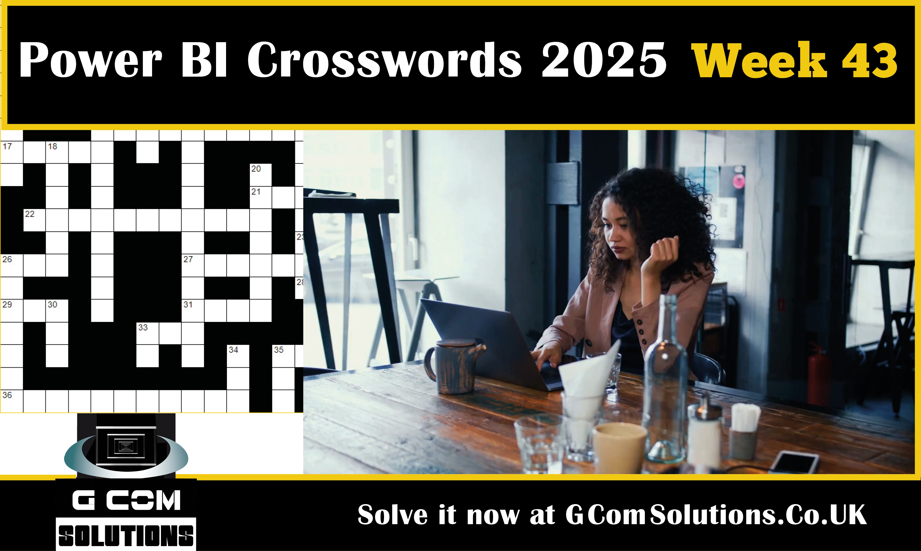 Power BI Crosswords 2025 - Week 43