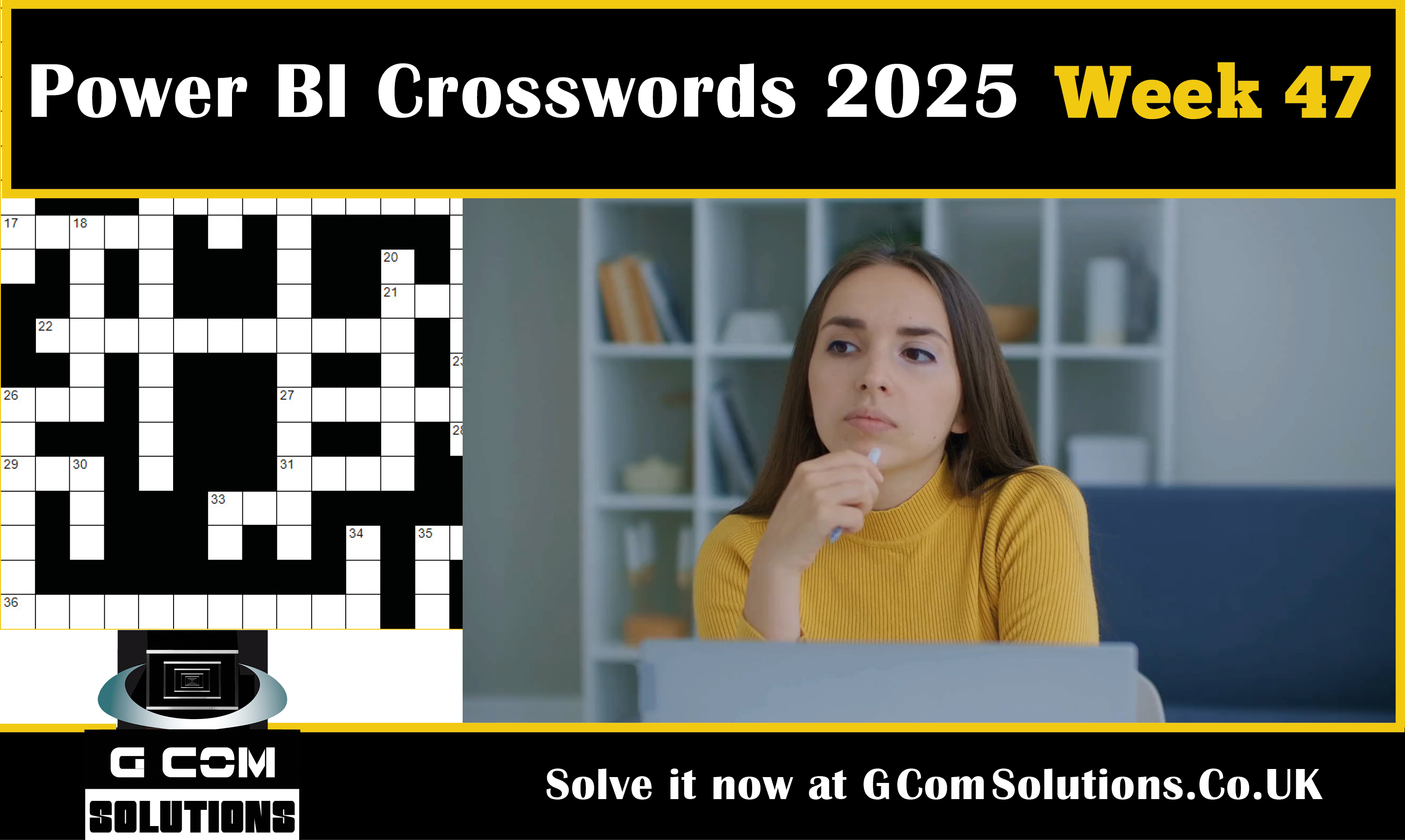 Power BI Crosswords 2025 - Week 47