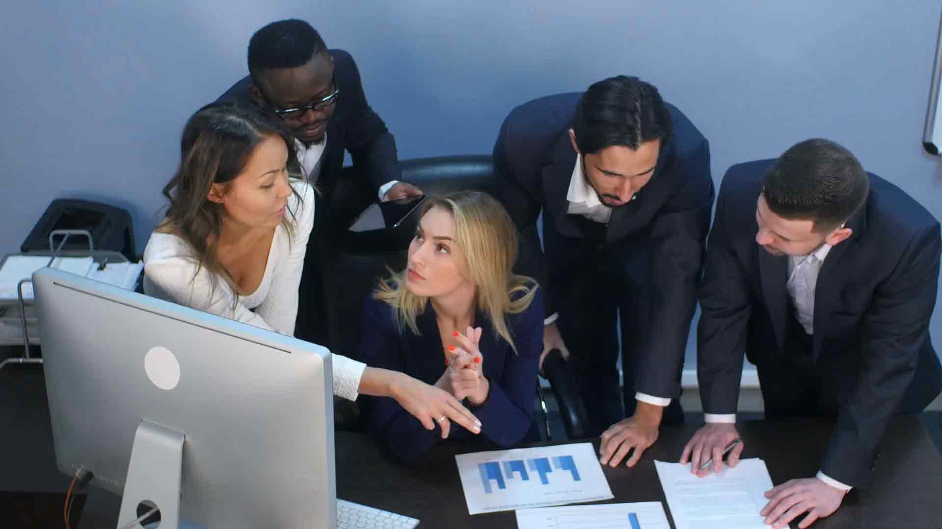 Consultancy team collaborating on Power BI project
